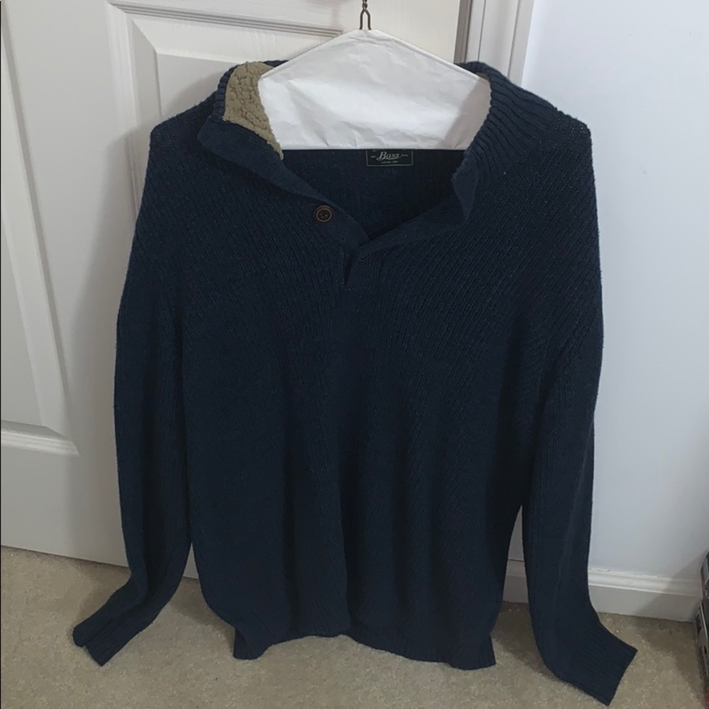 Navy sweater